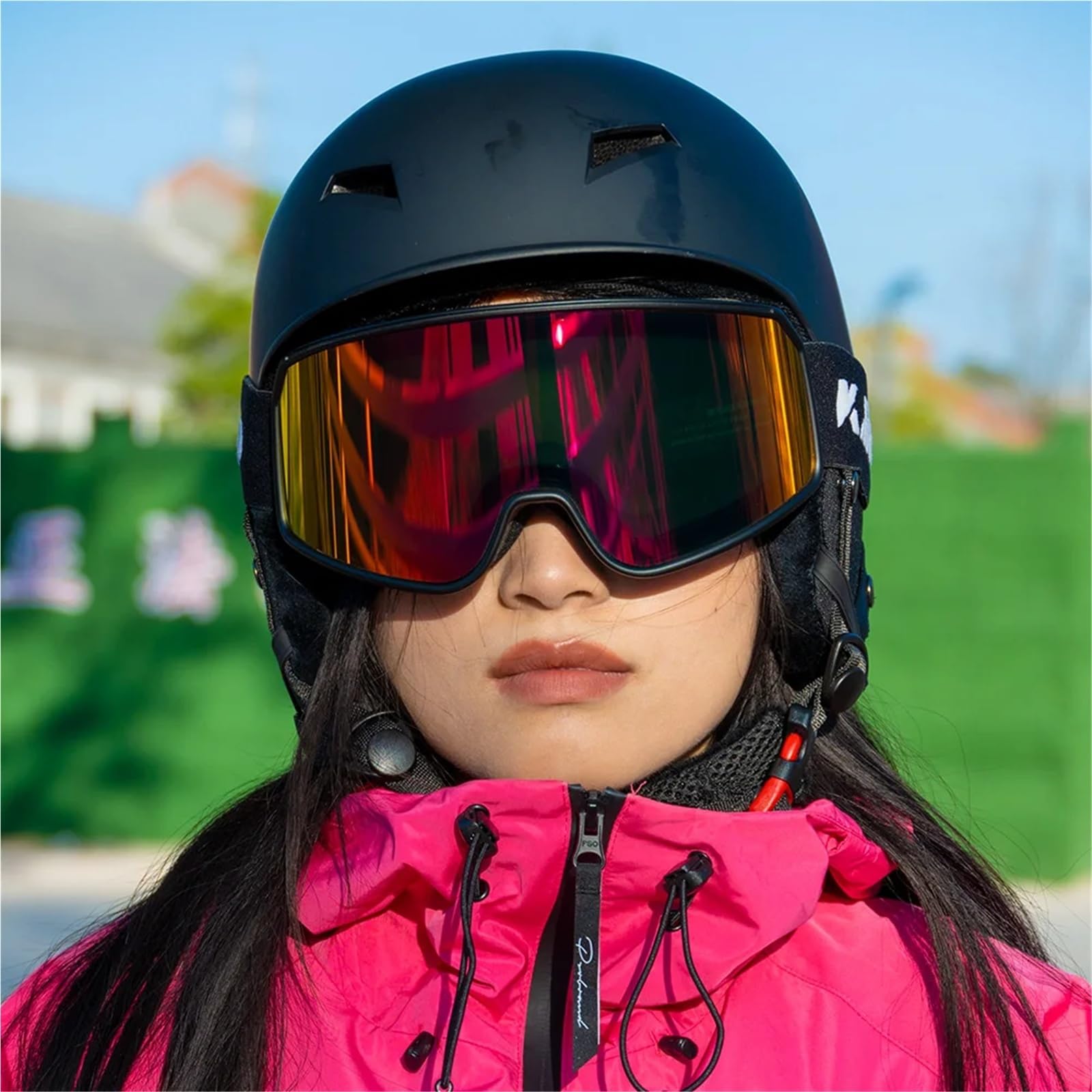 Gafas de Ciclismo Gafas Doble Capa Antivaho | Gafas de snowboard UV400 Máscara de nieve a prueba de viento for hombres y mujeres Deportes de invierno