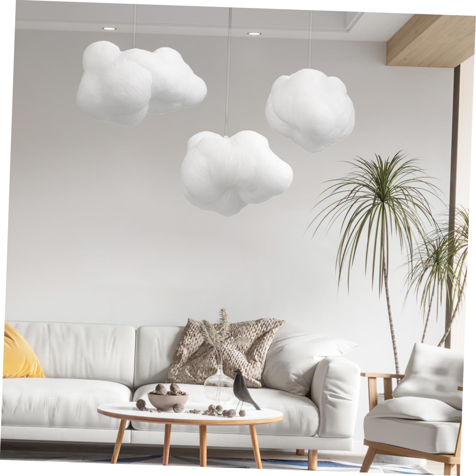Ciieeo Lámpara Colgante Led Con Forma De Nube 13.38X7.87X7.08In Luz De Techo Decorativa Para Hogar Restaurante Bar Cafetería Diseño Creativo Sin Cable De Tierra