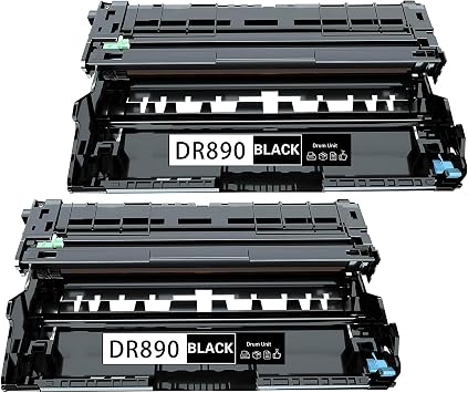 DR890 Super High Yield Drum Compatible Drum Unit Replacement for Brother DR-890 Black for HL-L6250DW HL-L6400DW HL-L6400DWT MFC-L6750DW MFC-L6900DW Printer 2-Pack