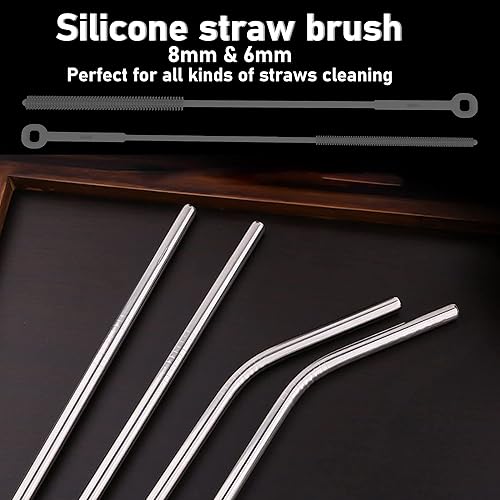 Miniatura 3 de Juego de cepillo de silicona para biberones y cepillo limpiador de pajilla, cepillo de silicona totalmente revestido, cepillos largos versátiles