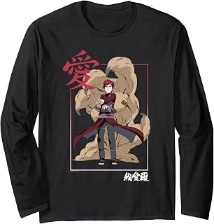 Shippuden Gaara Kanji Frame Long Sleeve T-Shirt