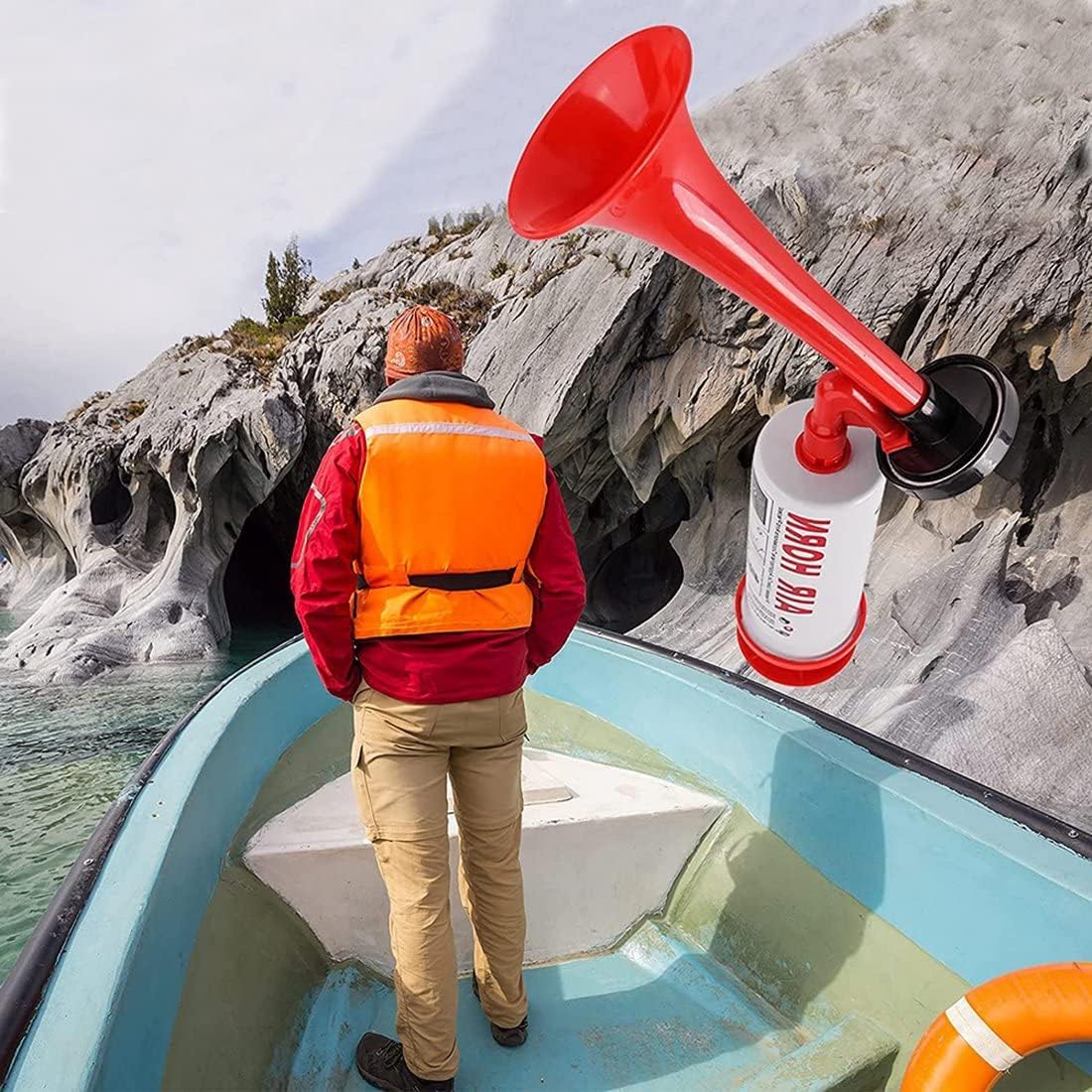Kiuiom Self-Defense Air Horn Tromba Portatile for Nautica Eventi Sportivi