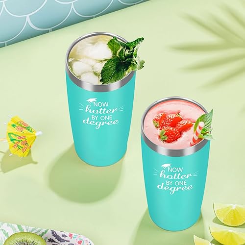 Miniatura 2 de Qtencas Regalos de graduación, vaso de viaje Now Hotter by One Degree de viaje, regalos de Navidad de graduación para graduados de doctorado,