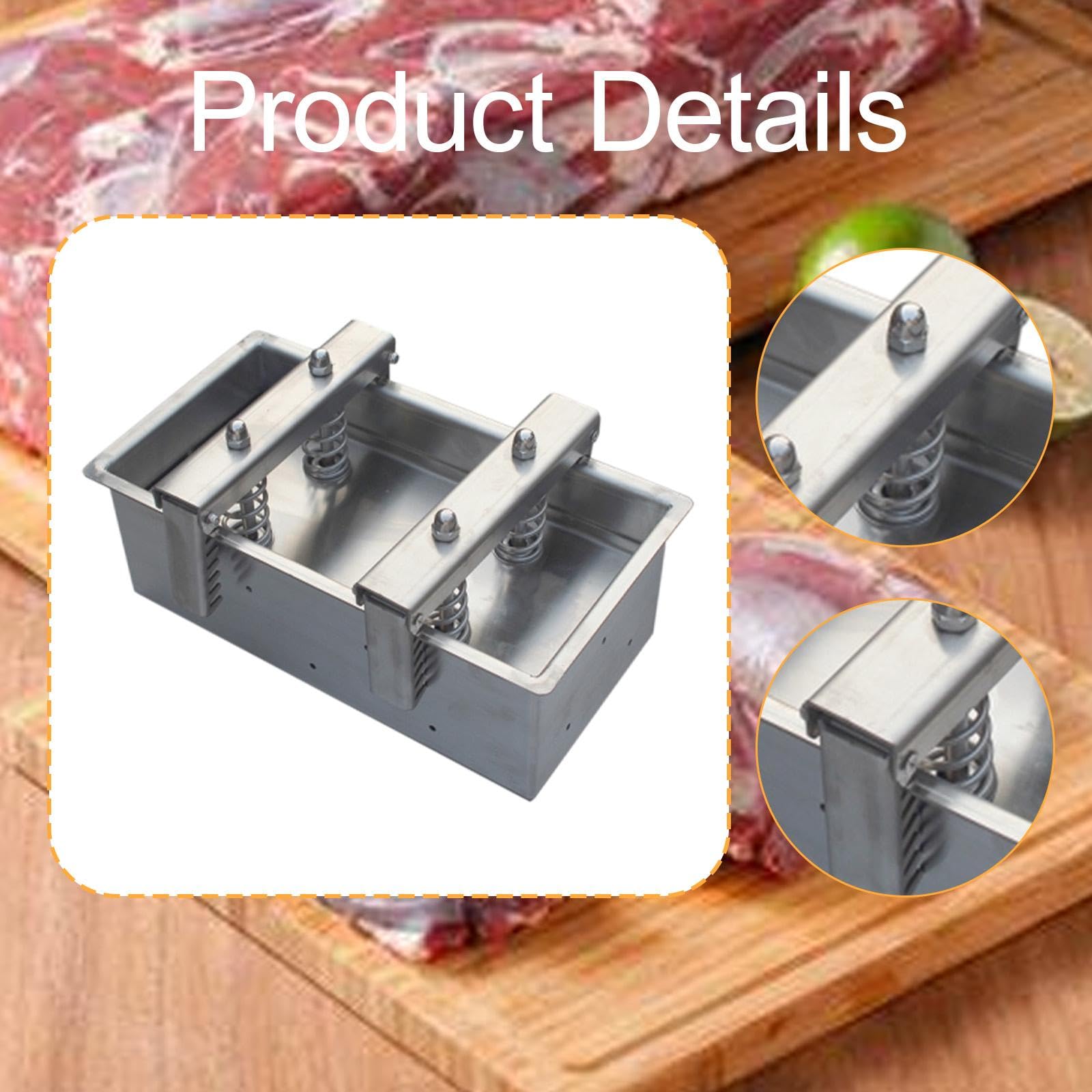 Yajuyi Pressa per Carne in Acciaio Inossidabile, Pressa per Carne Staccabile per Uso Commerciale, Cucina, Casalingo, 3kg