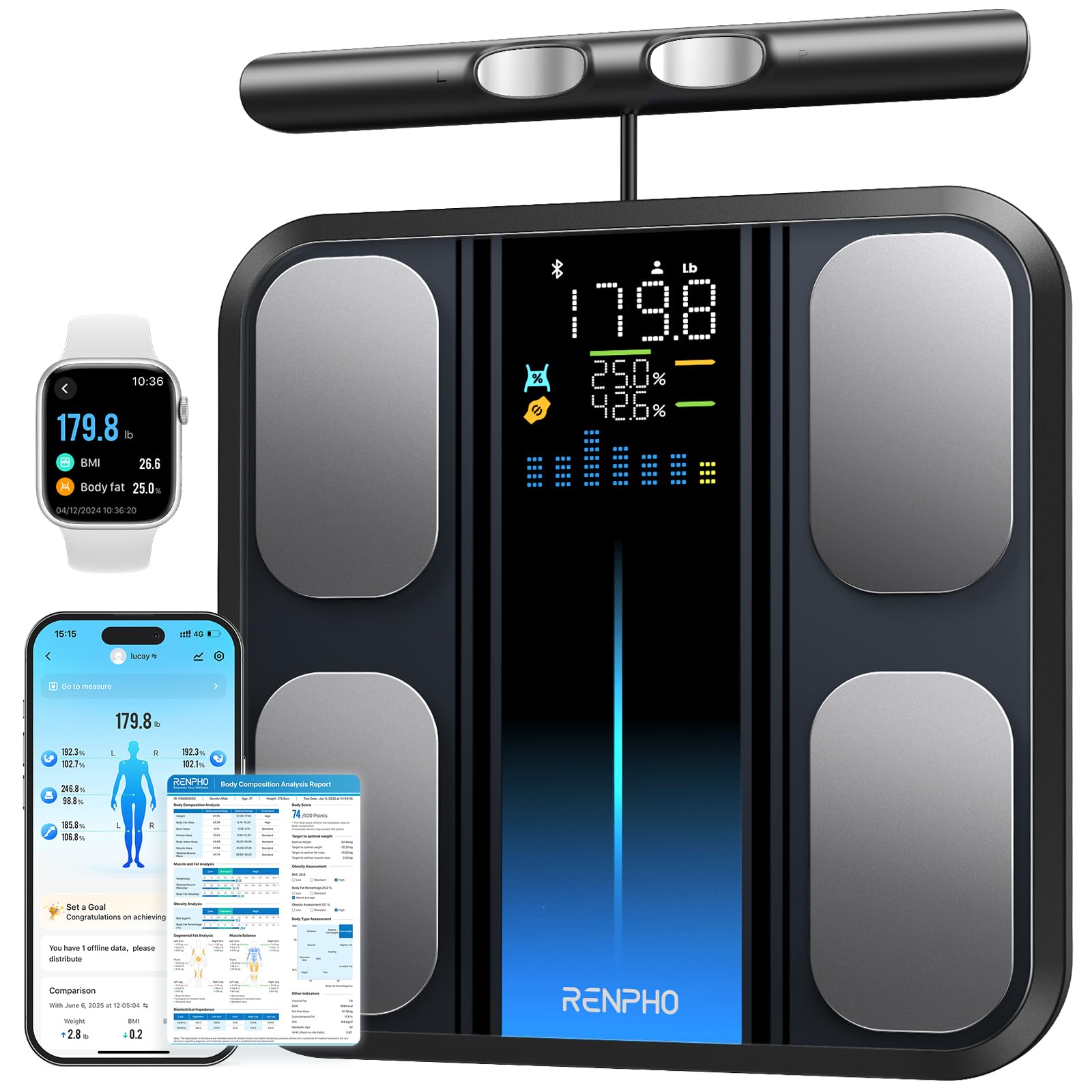 Balance connectée Renpho R-MSC02