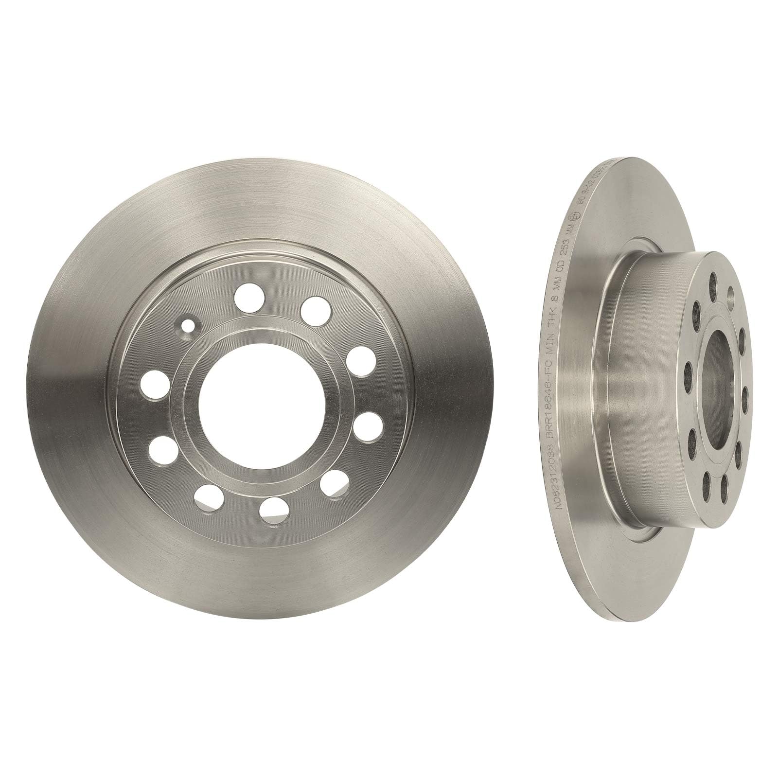 Frankberg Bremsensatz inkl. 4x Bremsscheiben + 8x Bremsbeläge Vorne Hinten Kompatibel mit Golf VI 5K1 Golf V 1K1 Yeti 5L Beetle Cabriolet 5C7 5C8 Replace# 09914575