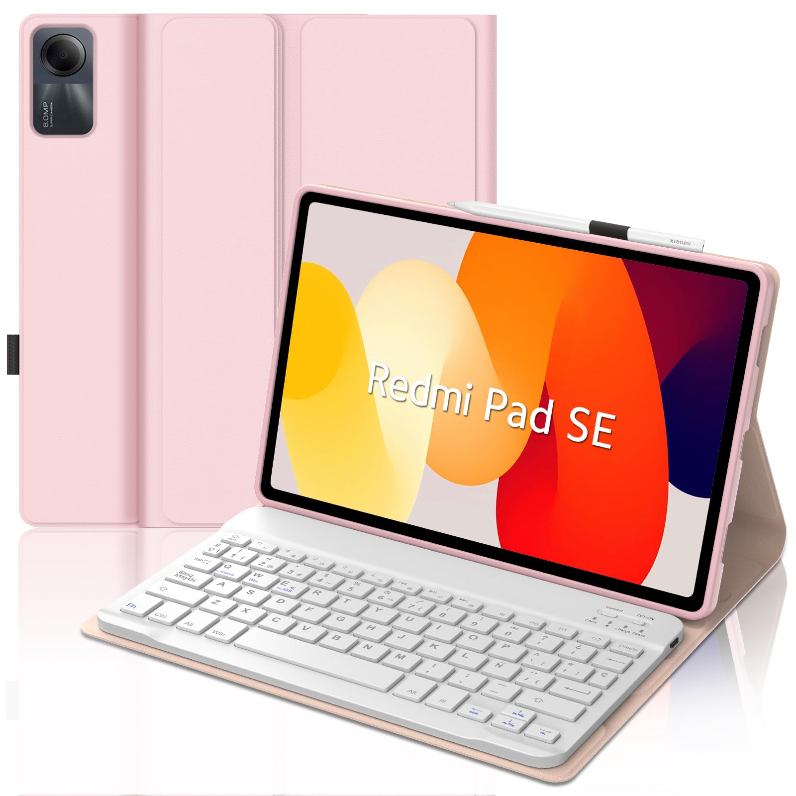 Funda teclado Xiaomi Redmi Pad SE 11 para escribir rápido sin errores en pantalla táctil 8