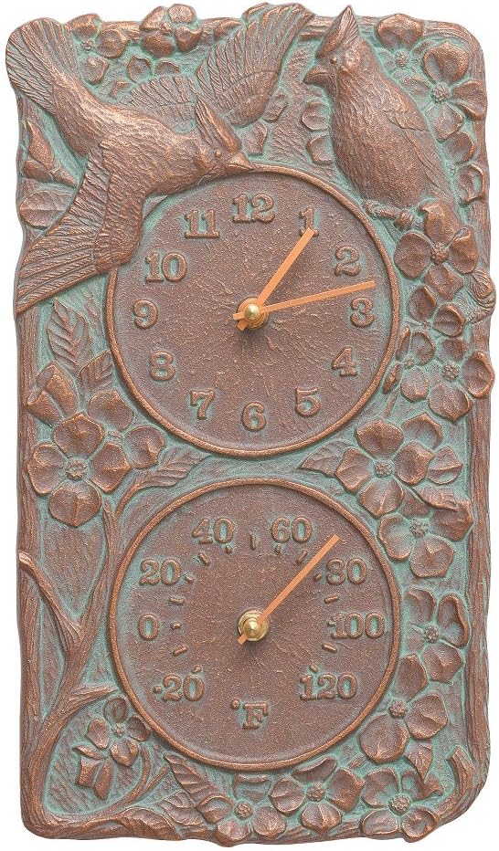 Lily's Home Hanging Wall Clock, Includes a Thermometer