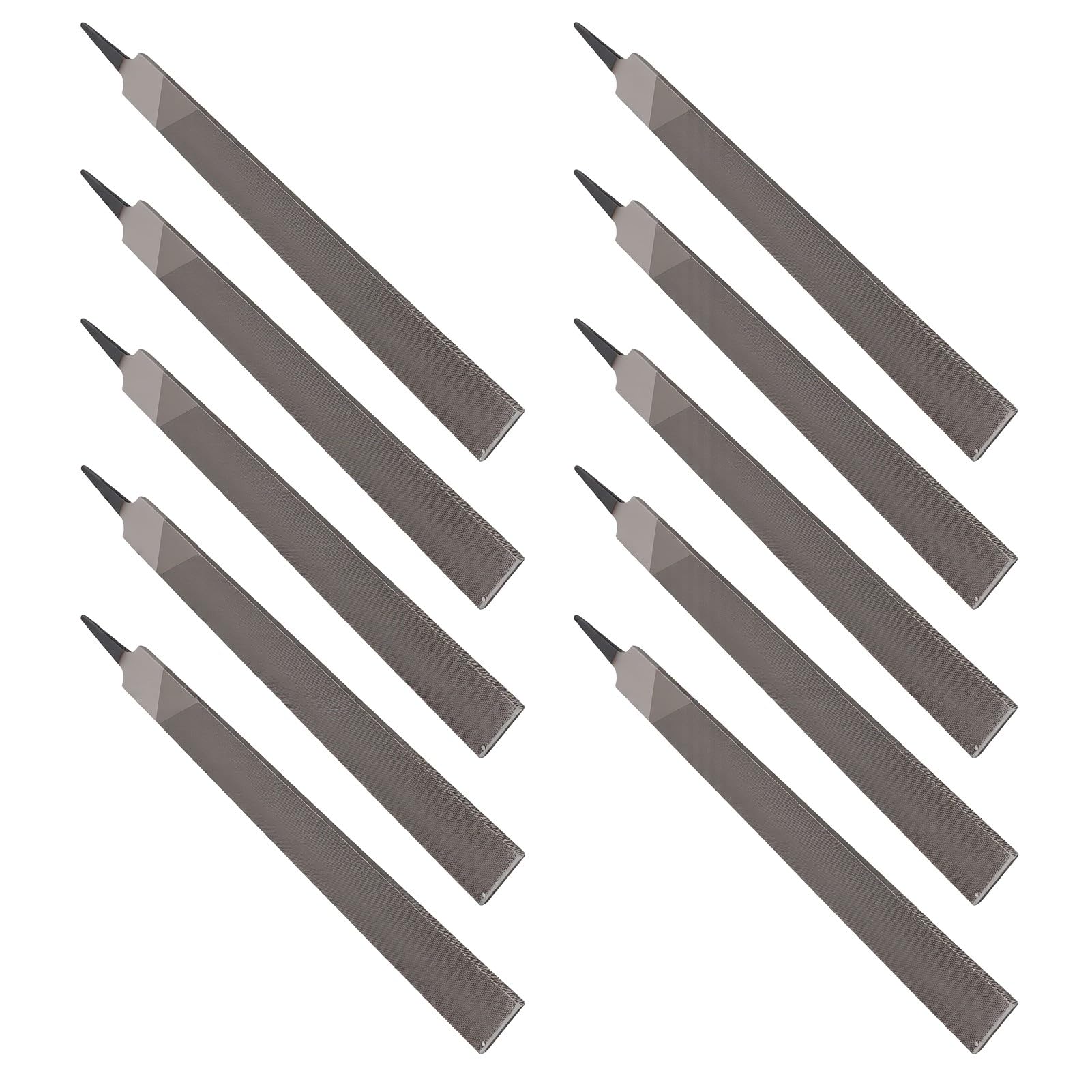 Garosa Lima Bastarda Plana de Doble Corte de 10" para Dar Forma a Madera Metálica (Bien 10PCS)