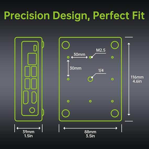 Jetson Nano Case, Aluminum Alloy Passive Cooling Case (Only Support Jetson Nano B01 4GB), Efficient Heat Dissipation, Sleek Design, Sandblasted Anodized Finish