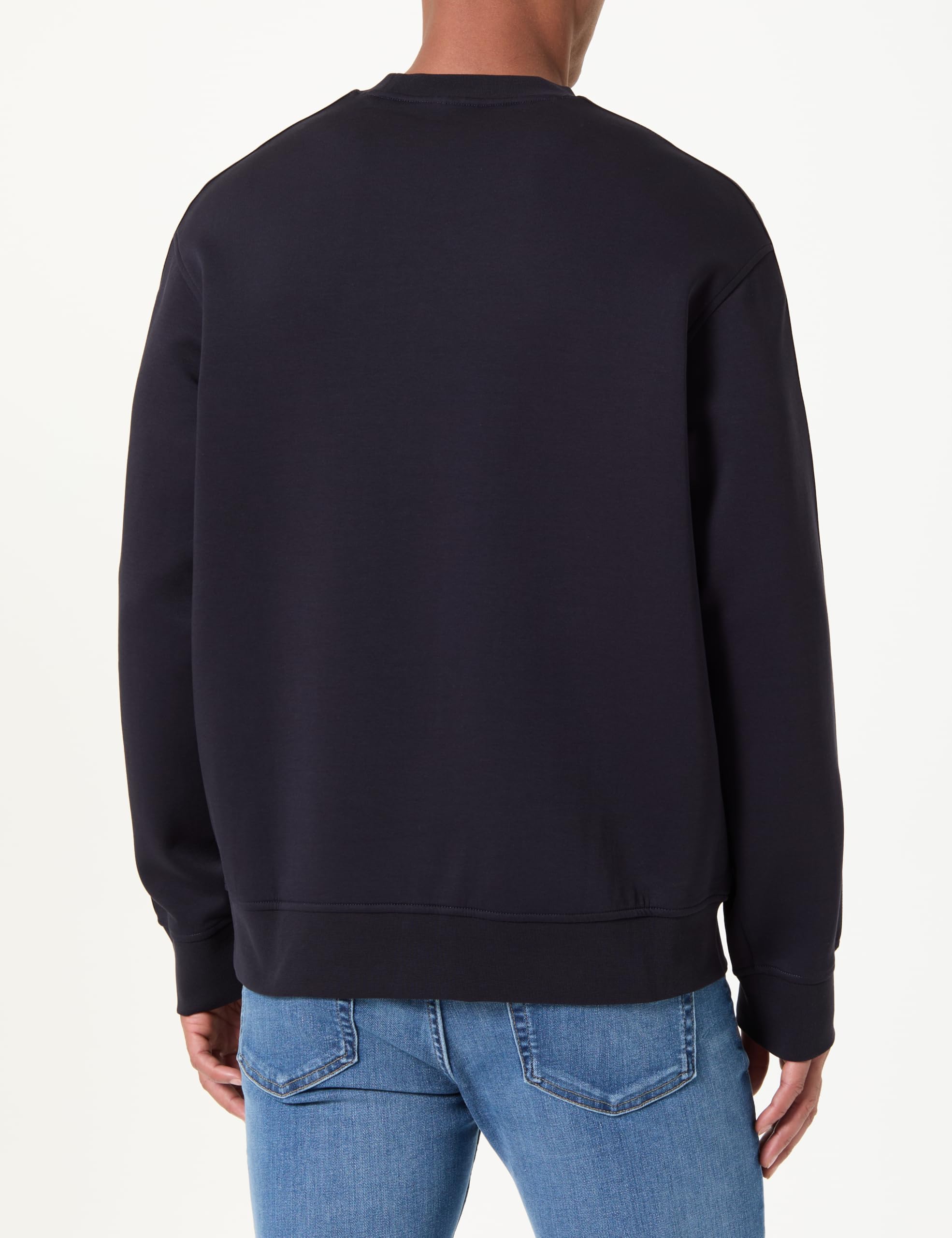 Armani Exchange Essential, Striped, Long Sleeve, Round Collar Maglia di Tuta Uomo (Pacco da 1)