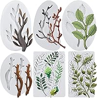 Vista 12 de Molde de Silicona de Hoja Molde de Hoja de Arce Molde de Fondant Moldes de Hoja de Rosa Moldes de Hojas de Helecho Moldes de Caramelo Para