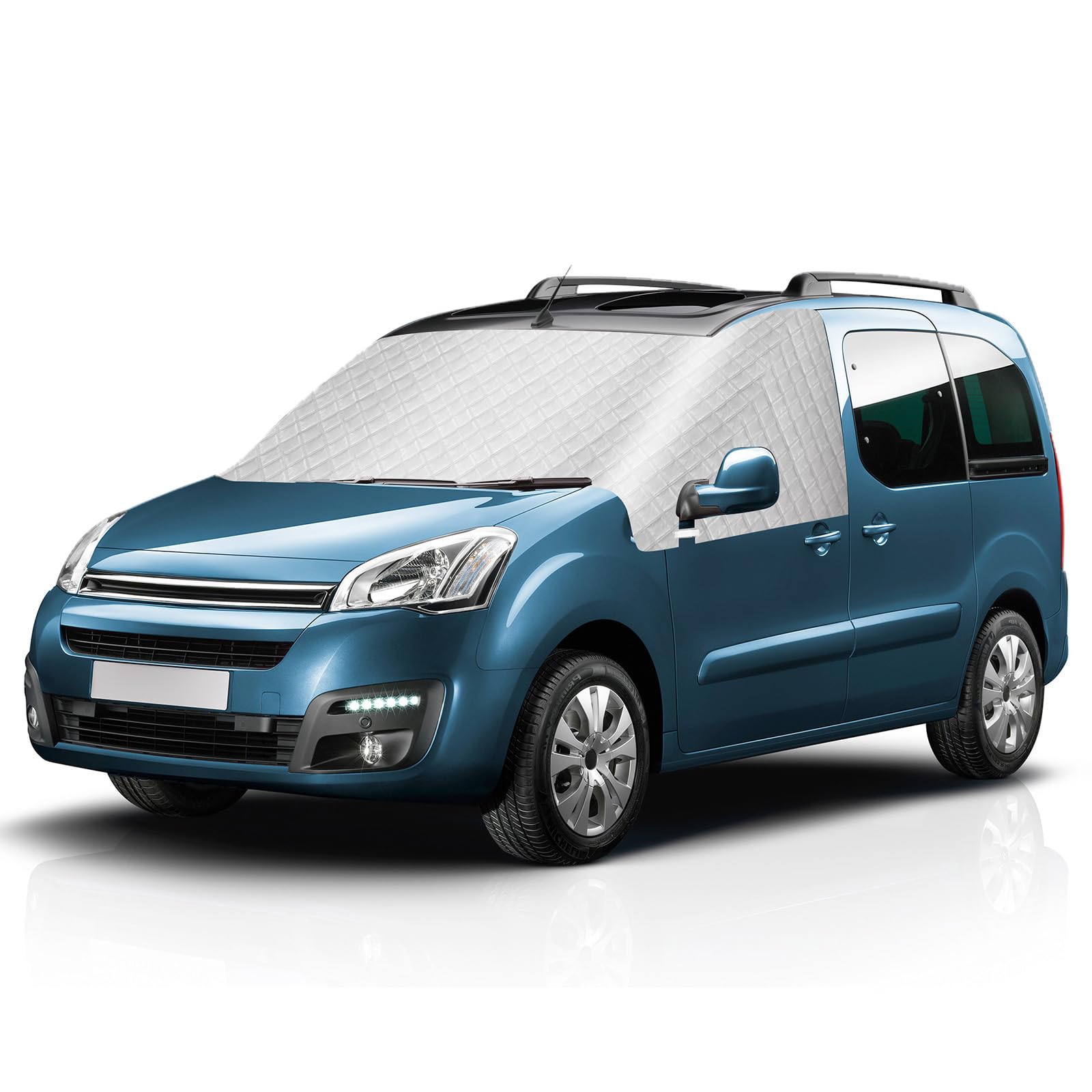 Copri Parabrezza per Auto Compatibile con Citroen Berlingo Peugeot Partner 2008-2018, Copertura Parabrezza Invernale Antigelo Antighiaccio Anti UV