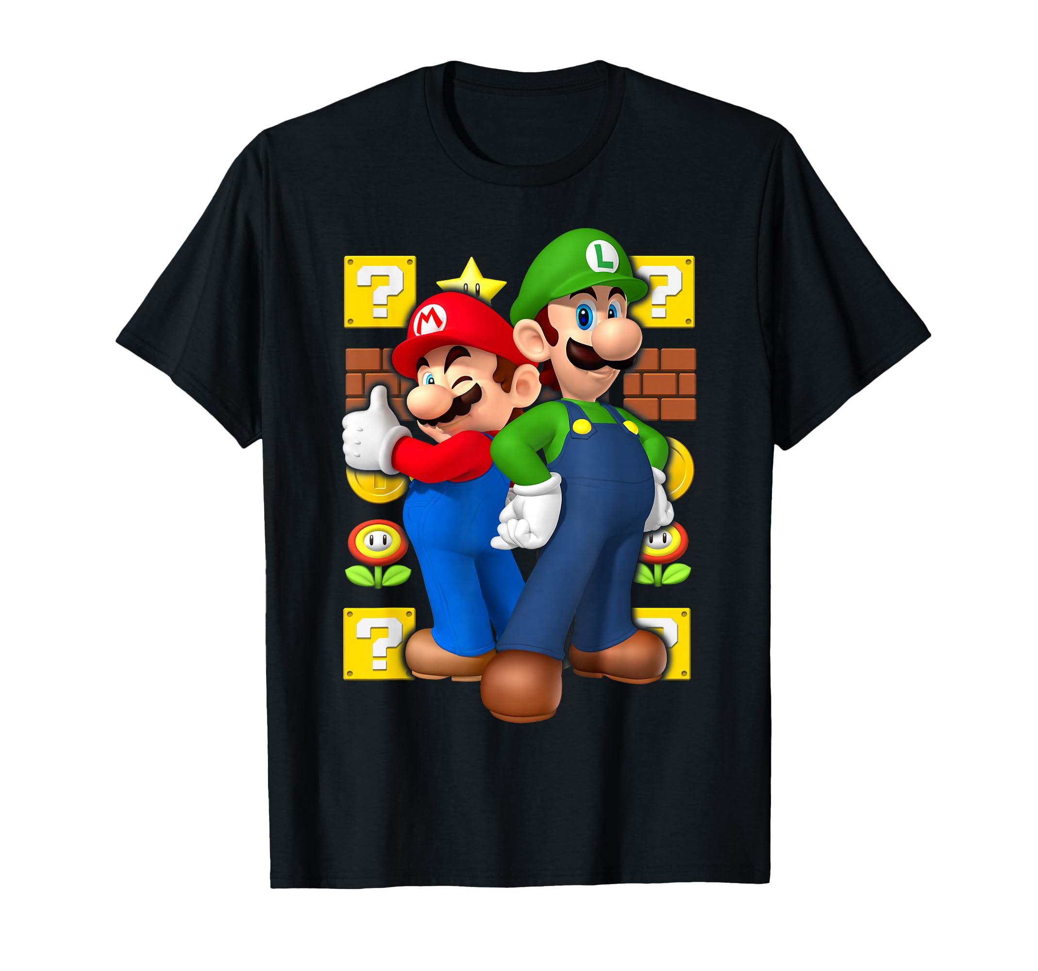 Nintendo Super Mario Luigi Thumbs Up Graphic T-Shirt