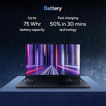 ASUS Vivobook Pro OLED N6506CU Laptop | Intel Core Ultra 9 285H | NVIDIA GeForce RTX 4050 | 16GB RAM | 1TB PCIe SSD | 15.6 3K 120Hz OLED Screen | Windows 11