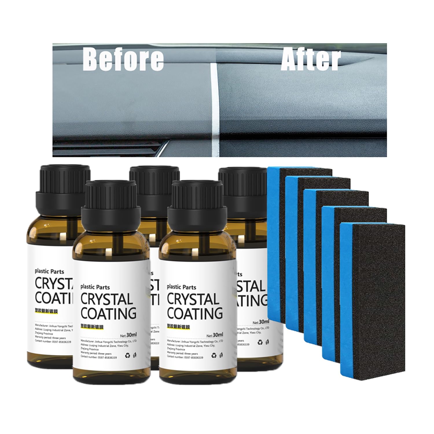 REPWEY Sopami Car Coating Spray 150 Ml (Lot De 2) - Revêtement Céramique Nano Protection Voiture, Plastique, Verre