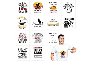 12 Pieces Delicate Style Heat Transfer Vinyl Colorful DIY Vinyl Sheets Iron on Vinyl Paper