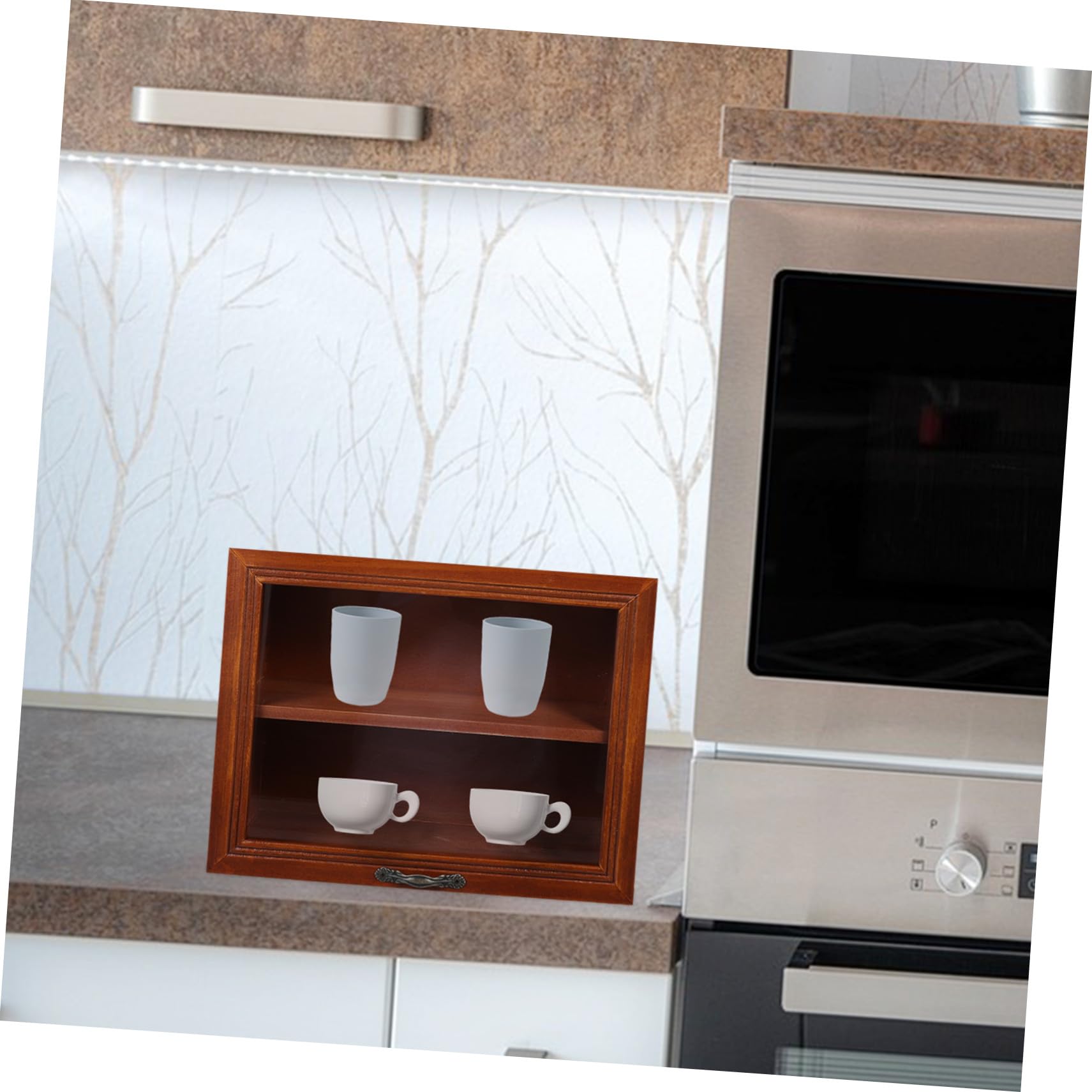 Boîte Rangement Cosmétiques Rétro pour Bureau et Maison Organisateur Multi-usages Compact pour Tasses Accessoires et Papeterie et Encombrant