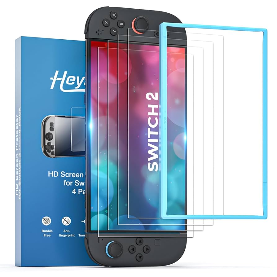 Amazon.co.jp: 「4枚入」Switch 2 スイッチ 2 対応 HEYSTOP 強化