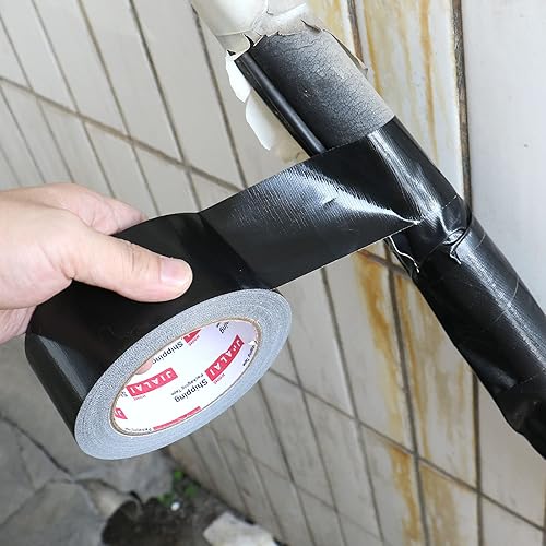 Miniatura 2 de JIALAI HOME Cinta adhesiva negra, 2 pulgadas x 30 yardas, paquete de 3, 8.27 mil, resistente, resistente, flexible, sin residuos, para todo tipo de