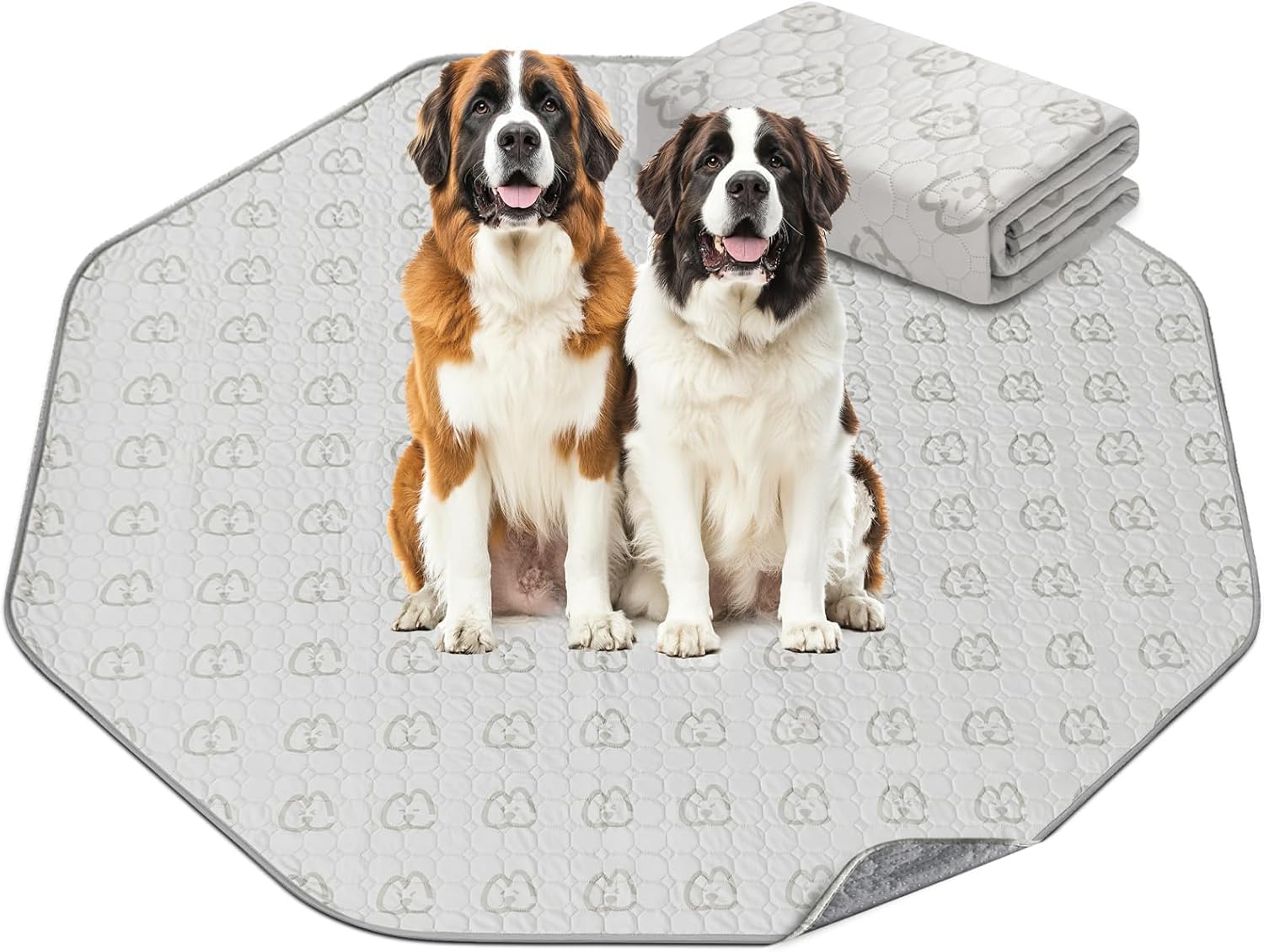 FXW Washable Pee Pads for Dogs, Puppy Pads with Super Absorbent, Specifically Designed for FXW Rollick/Homeplus 80/100/114cm 8 Panels Dog Playpen, Octagon, 211cm x 211cm, 1 Pack