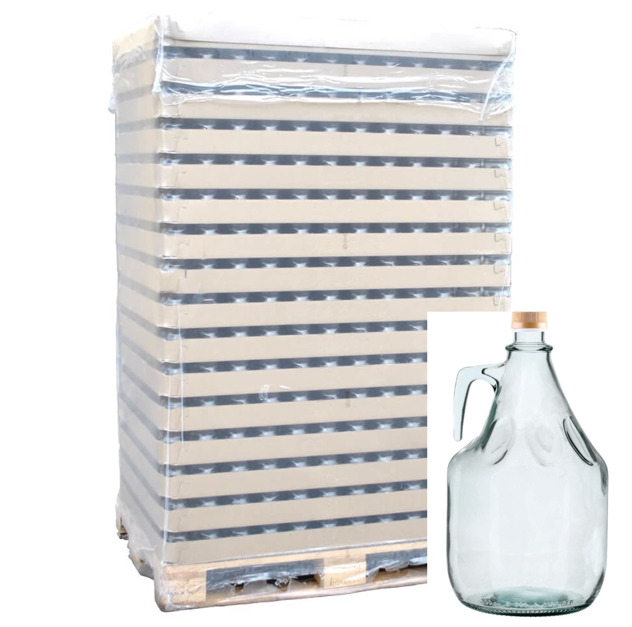 lilawelt24 6 x 3L Flasche mit Schraubverschluß + Schwefelpulver GLASBALLON Weinballon GÄRBALLON GLASFLASCHE Flasche Gallone Leere Glasflasche zum Befüllen