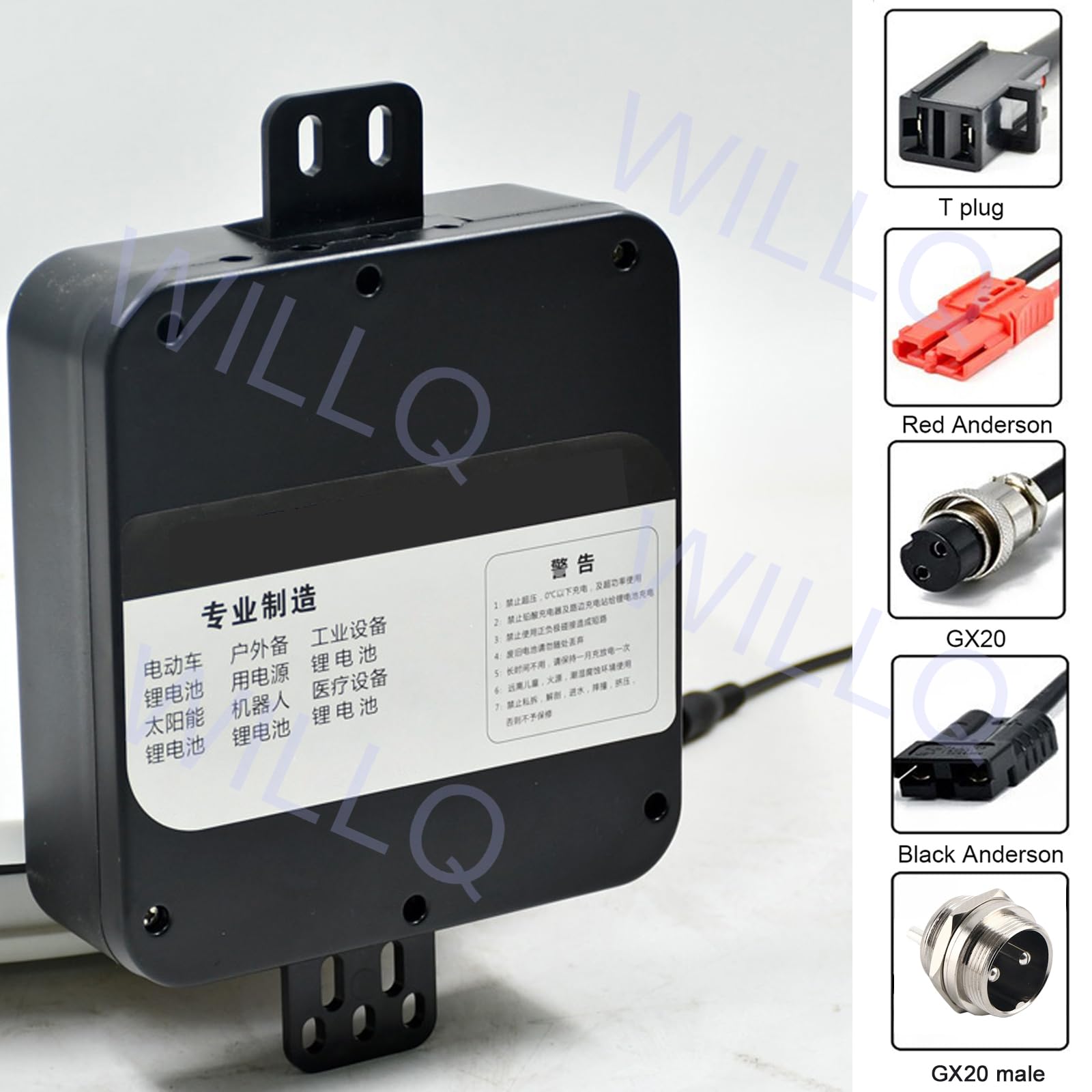 Akumulator do wózka inwalidzkiego elektrycznego 24 V 10 Ah 12 Ah 12,8 Ah Akumulator litowo-jonowy do ładowania Akumulatory kwasowo-ołowiowe 24 V z ładowarką i wtyczką GX20