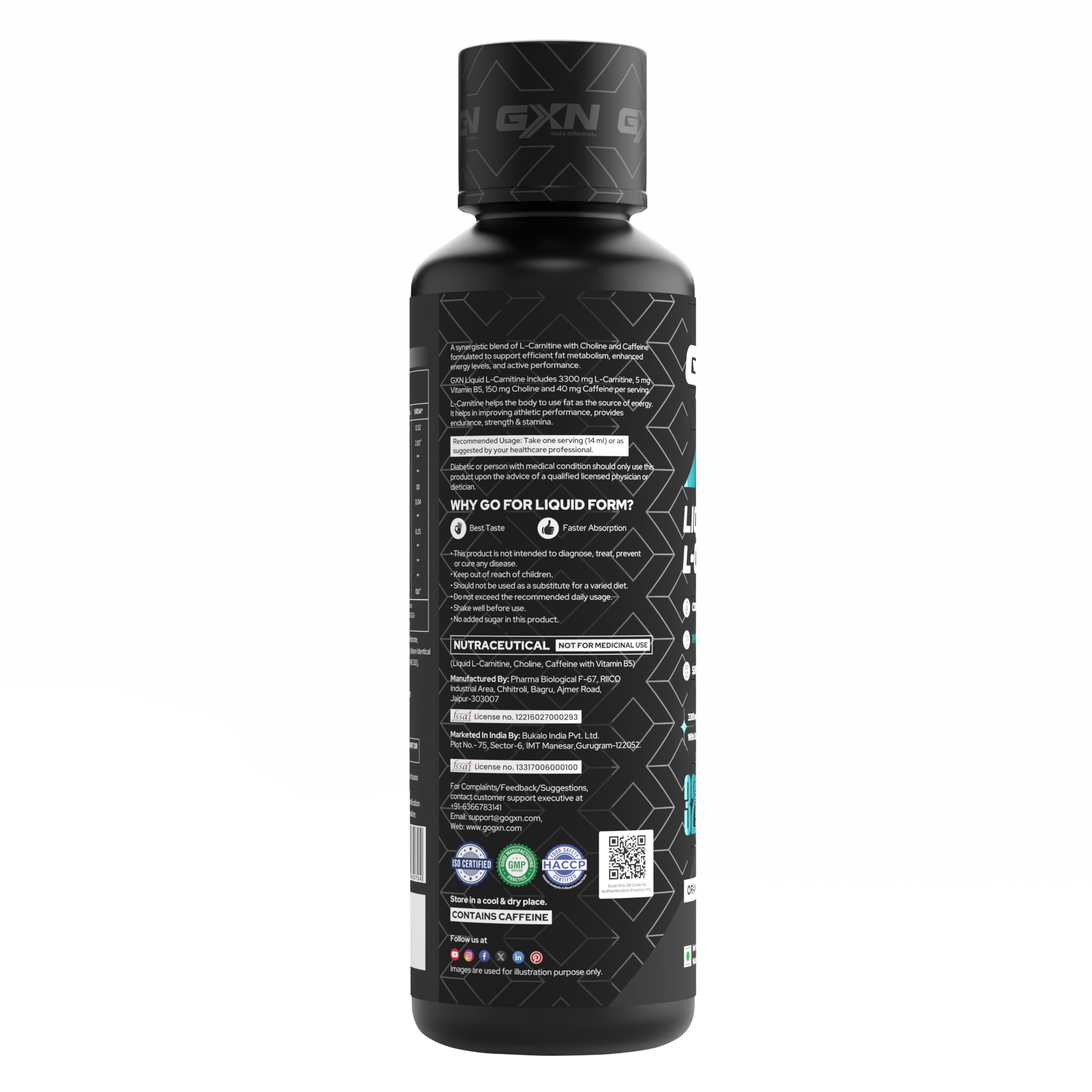 gxn l carnitine Greenex Nutrition (GXN) Liquid L-Carnitine 3300 mg | Orange