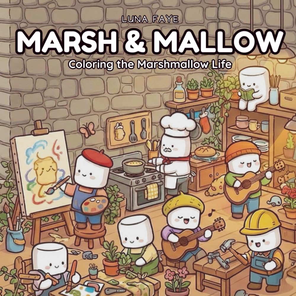 Marsh & Mallow: Coloring the Marshmallow Life