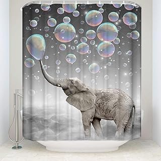 JOOCAR Design Shower Curtain, Animal Elephant...,