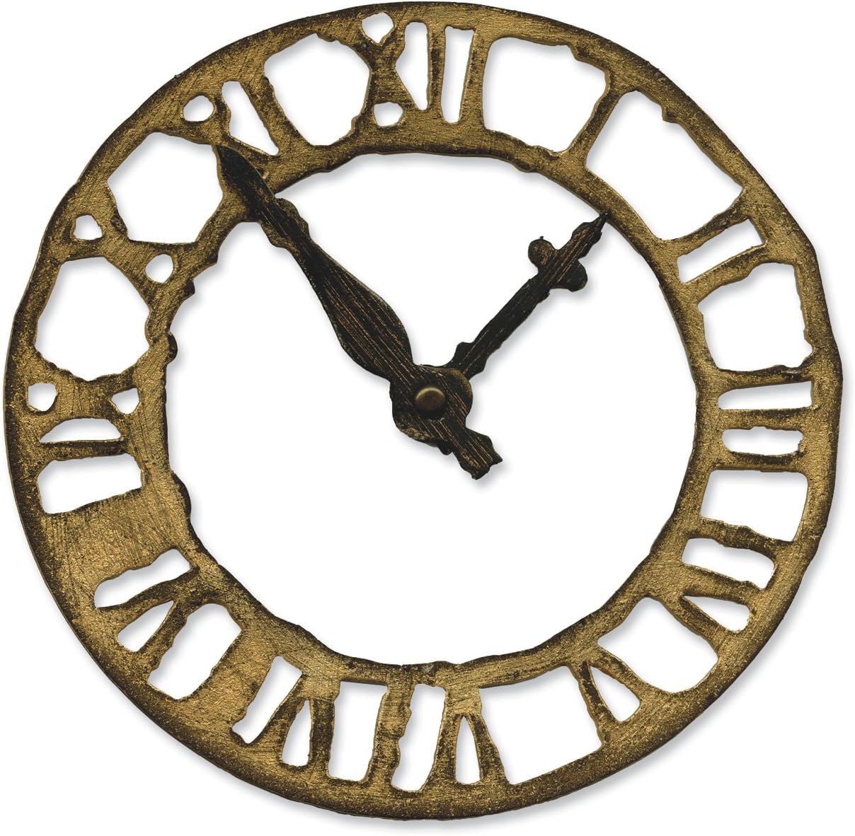 Sizzix 657190 Bigz Die Weathered Clock by Tim Holtz, Brown