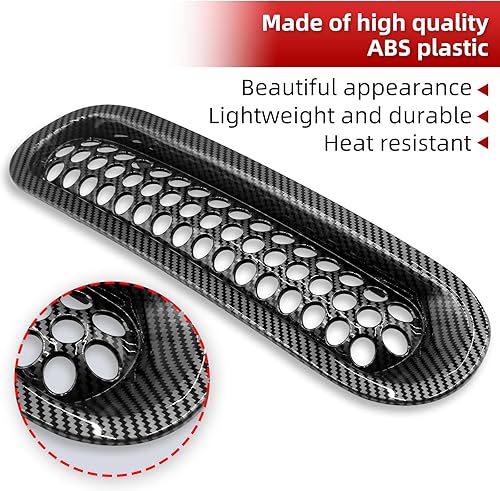 Miniatura 28 de AggAuto Inserto de malla compatible con Jeep Wrangler JK JKU 2007-2018, rejilla frontal de metal de aleación de aluminio negro para accesorios