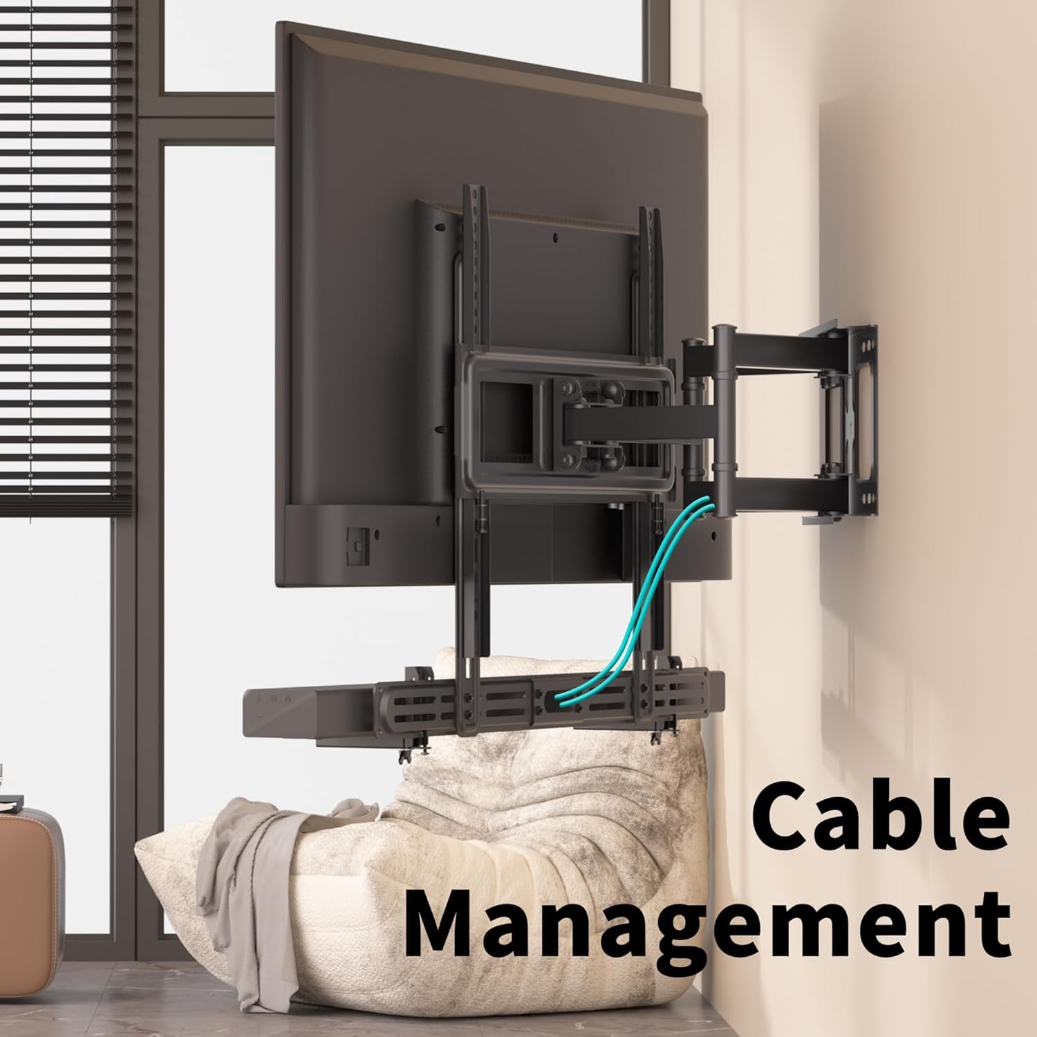 XINLEI SBR501 - Soporte universal para barras de sonido con o sin agujeros, capacidad de carga de 9 kg, barra de sonido extensible para TV, con soporte de zócalo antideslizante, para barra de sonido