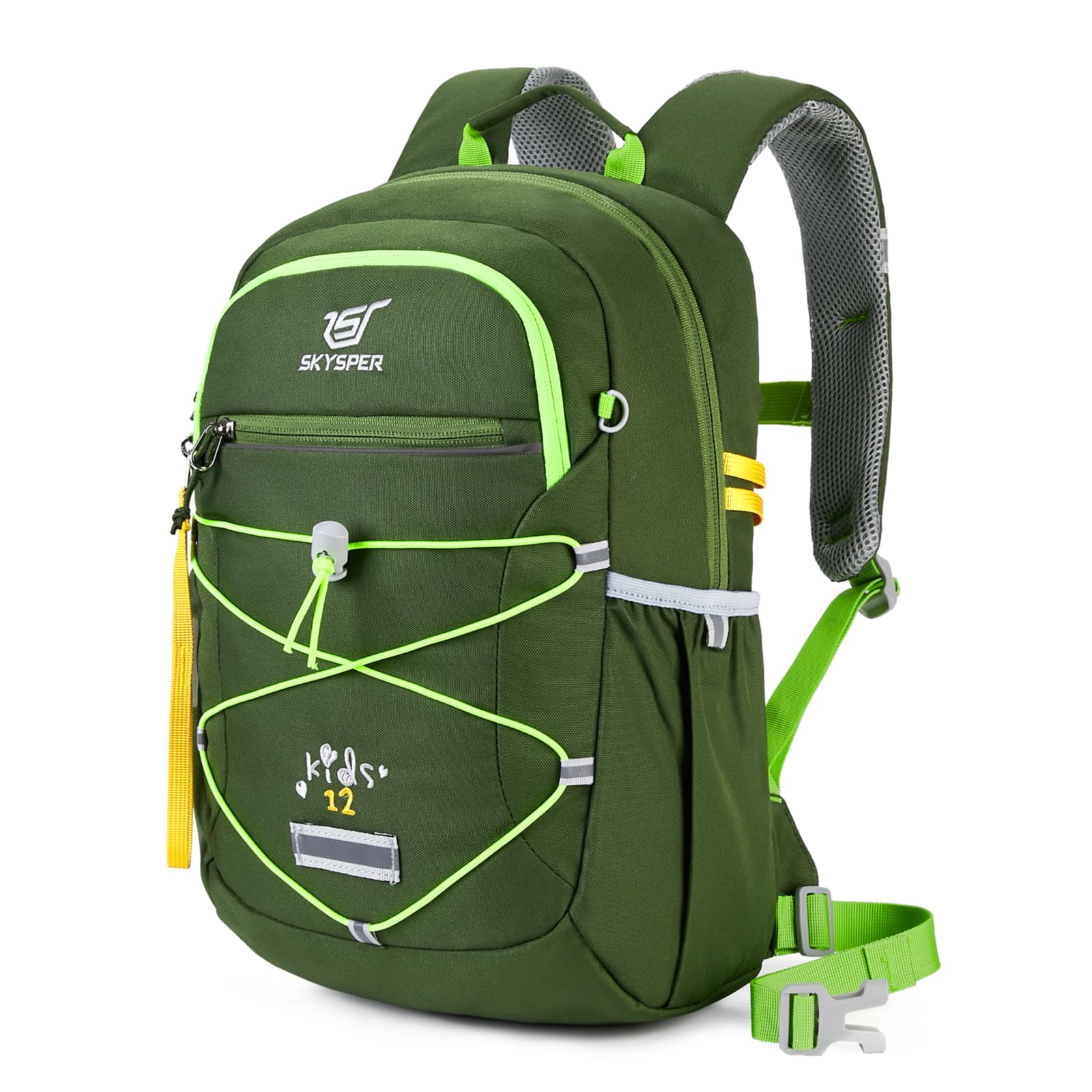 SKYSPER Zaino per Bambini e Bambine 12L per 3-8 anni Comodo Zaino da Trekking per Bambini
