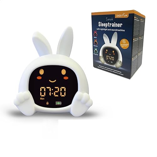 ZAZU Sarah Réveil Éducatif Enfant Rechargeable – Veilleuse LED 5
