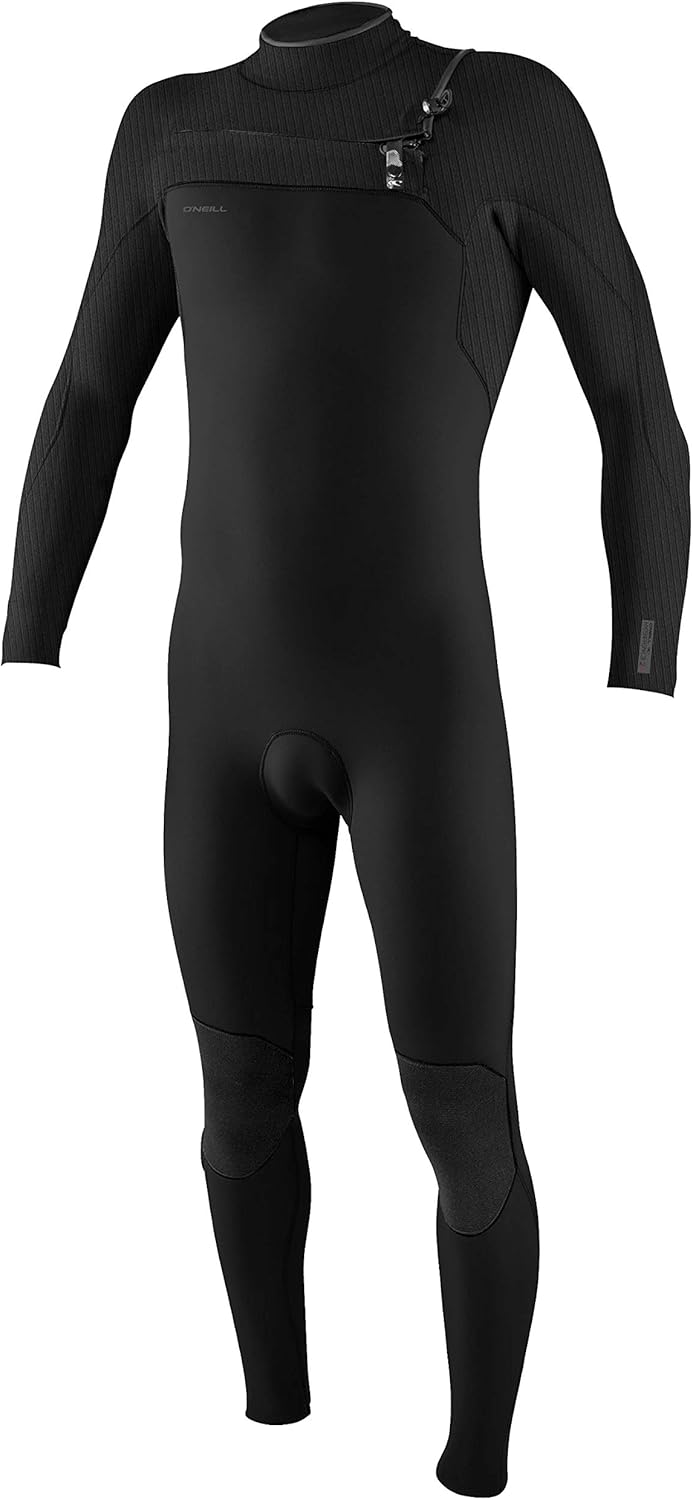 O Neill Hyperfreak 3/2+mm Chest Zip Fullsuit A00-Black-Black XL