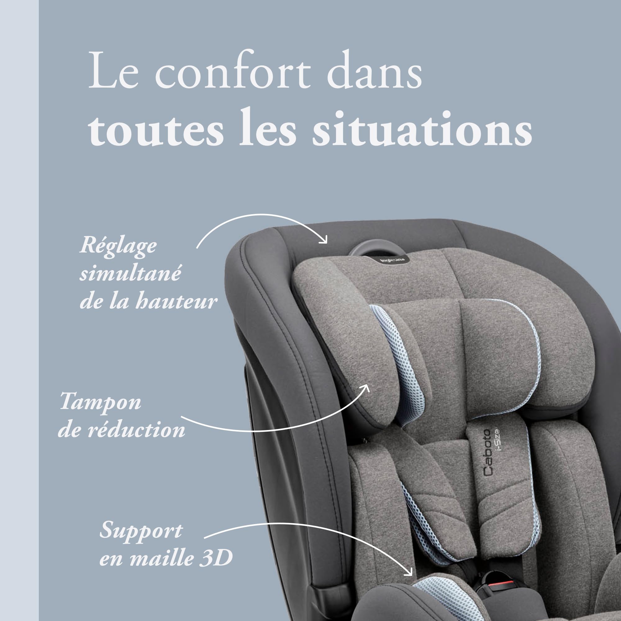 Siège Auto 9-36kg Inglesina Caboto i-Size - Stone Grey