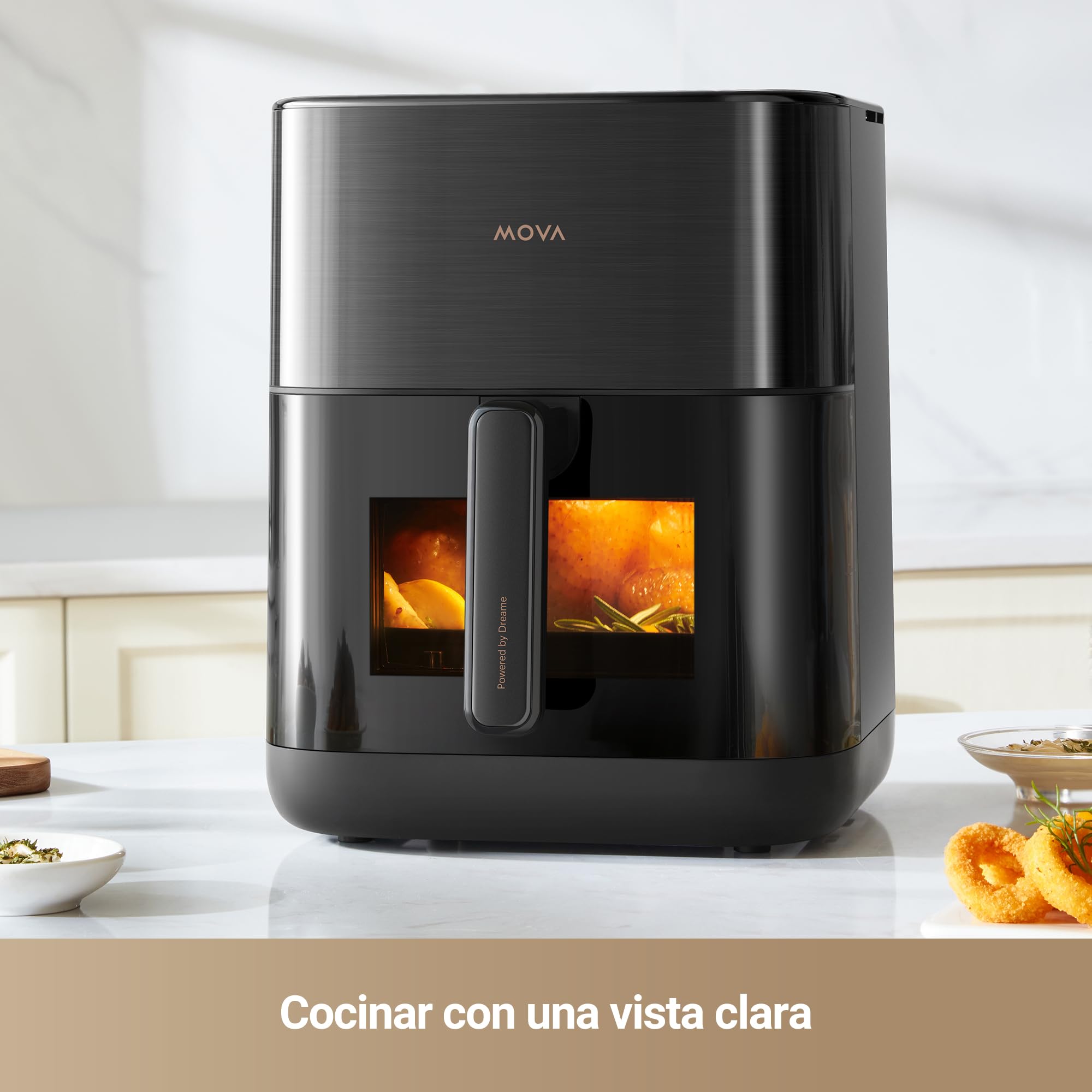 Mova Aerochef FD10 Pro Freidora de Aire, 6L Freidora sin Aceite con 11 Modos Preestablecidos, Circulación de Aire Térmica, Interior de Metal, Sistema de Calentamiento Doble, 50-230 grados C