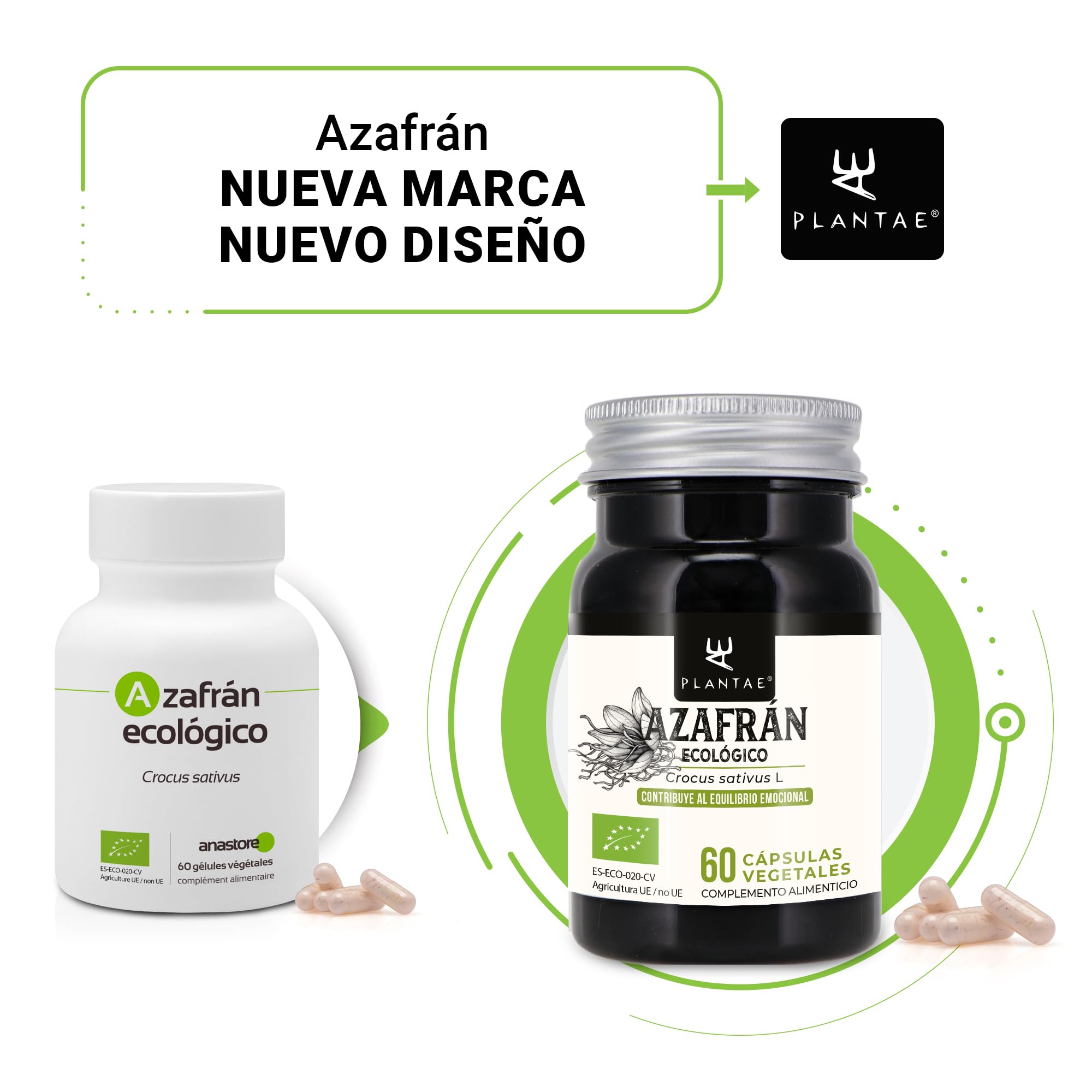 AZAFRÁN ECOLÓGICO * 15 mg / 60 cápsulas * Equilibrio emocional, Músculos & esqueleto