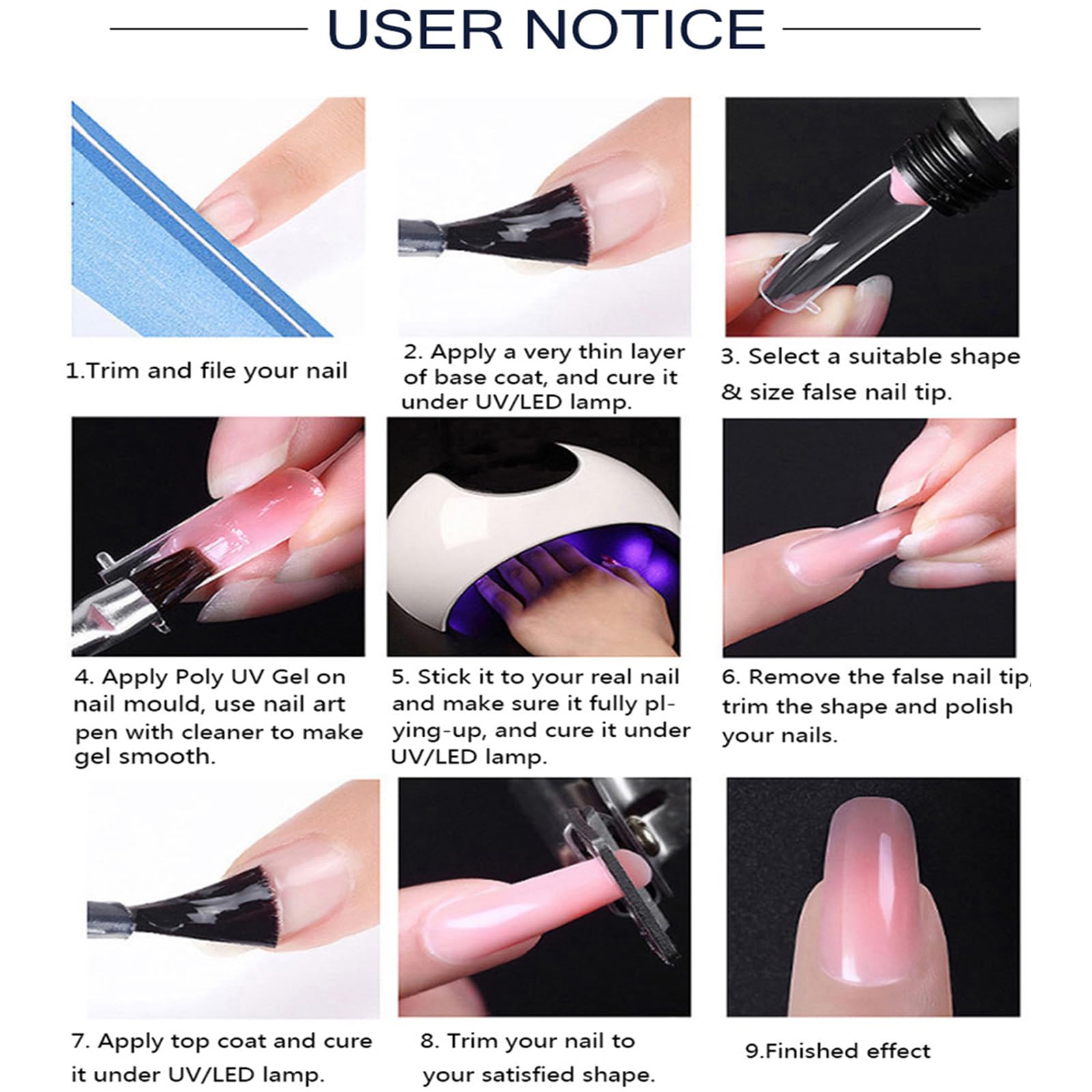 Gel Pour Extensions D'ongles AIJIMEI 30 Ml Couleur Nude Pink/clair - Neuf