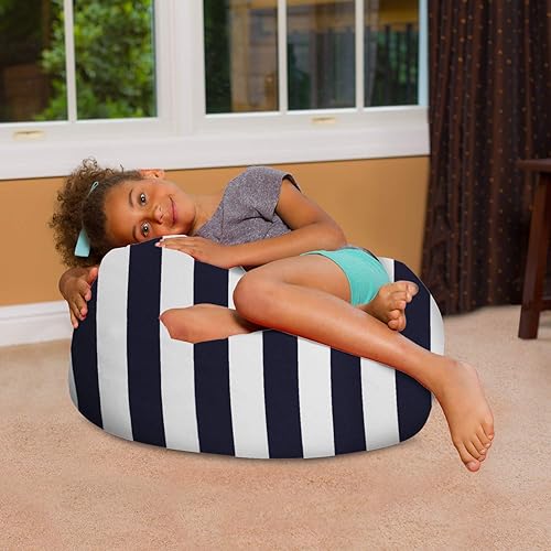 Miniatura 36 de Posh Beanbags - Sillón puff Lienzo Animales Bosque Critters,Lienzo Pájaros en Blanco,Lona Chevron Negro y Blanco,Tela para colorear lienzo - Mundo