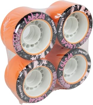 Labeda Quad Wheels Speed Jam Derby Roller Skate Diva Hard Slim 62mm 4-Pack