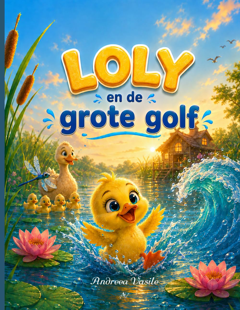 Loly en de Grote Golf: Een Kleurrijk Prentenboek over Moed, het Overwinnen van Angst en Vertrouwen in Jezelf voor Kinderen van 4 tot 8 Jaar
