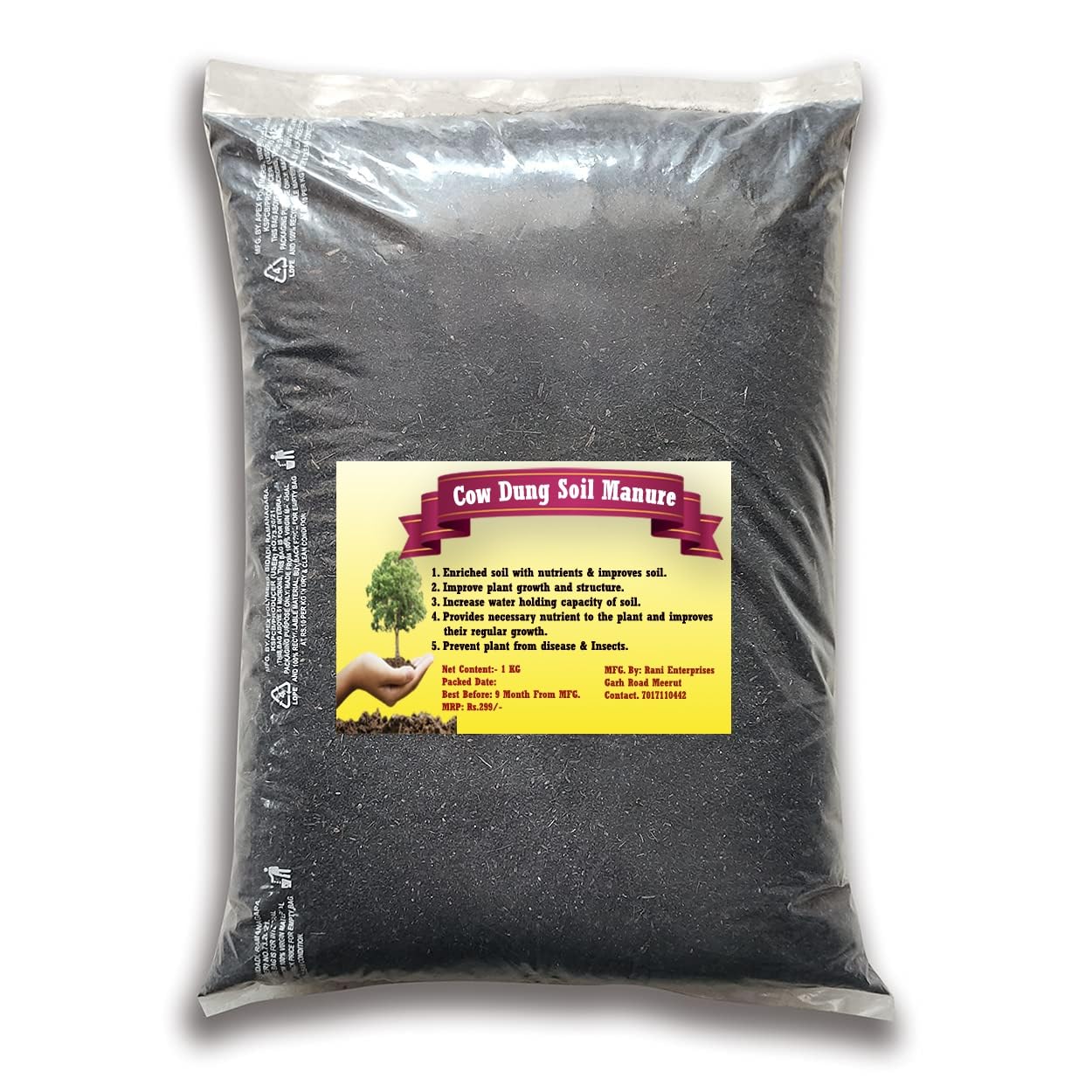 Cow Dung Soil Manure for Plants 1 KG- Increase Fast Growth of Plants, Cow Dung fertilizers for Plants, Cow Manure for Home Gardening - 1 Kg (B0CP2TQ7S6) Amazon Price History, Amazon Price Tracker