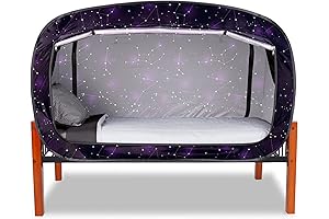 Pop-Up Privacy Tent for Kids Bed Adventure or Dreamy Slumber