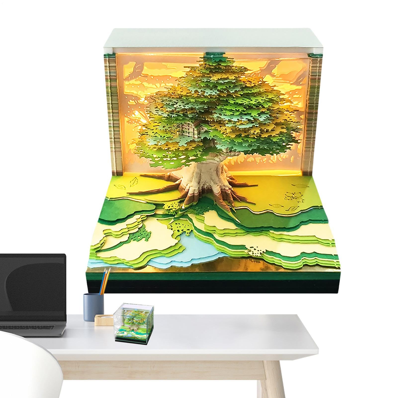 Calendario De Escritorio De Papel - Lindo Organizador Luminoso