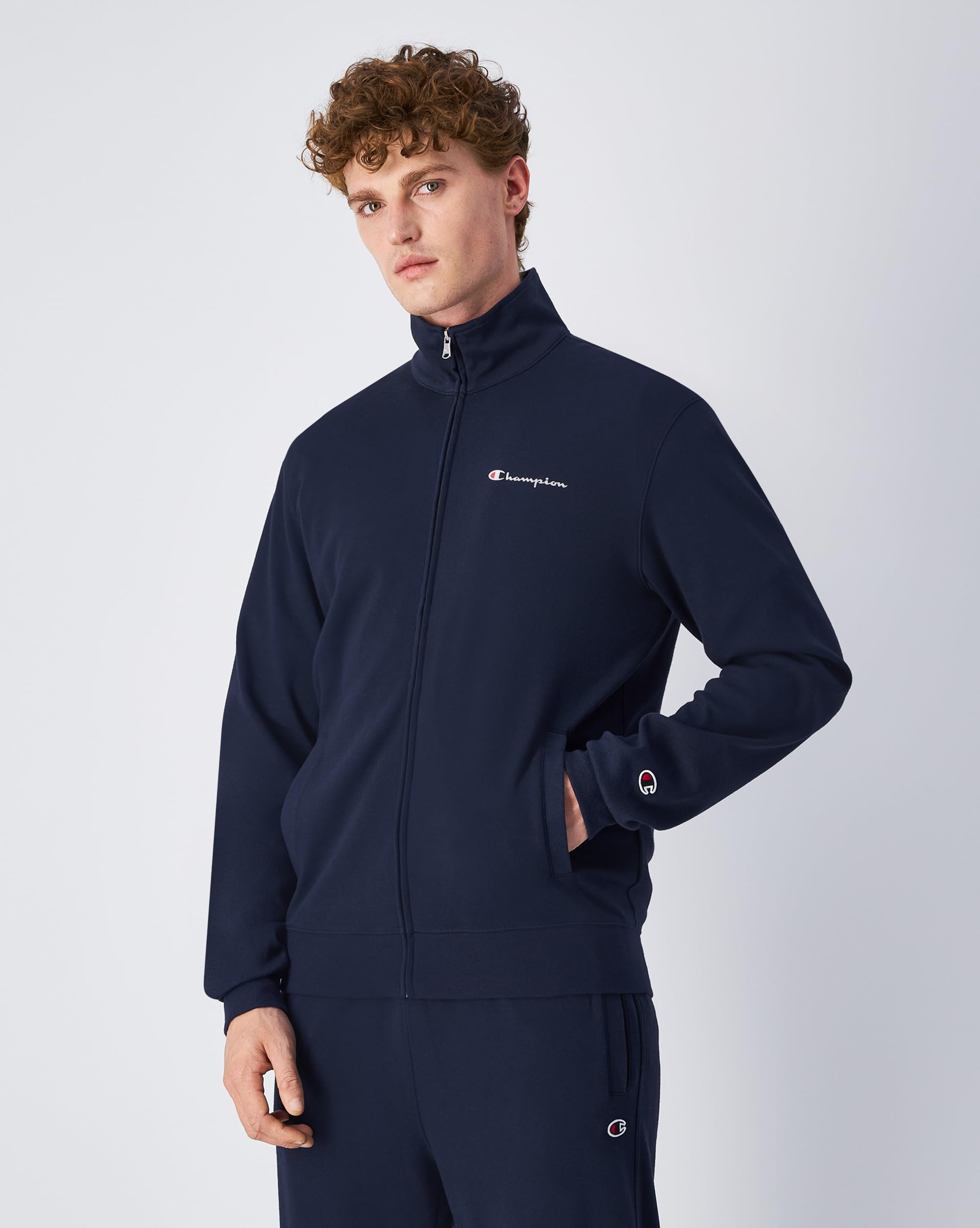 Champion Tuta da Uomo in Cotone Garzato Full Zip, 220815