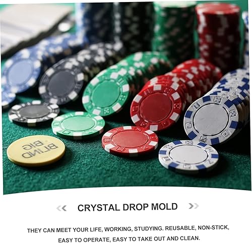 Miniatura 2 de VILLCASE El póquer del molde salta fuerza cristalina del rasgón del silicón de las piezas del epoxi 2 de las piezas para