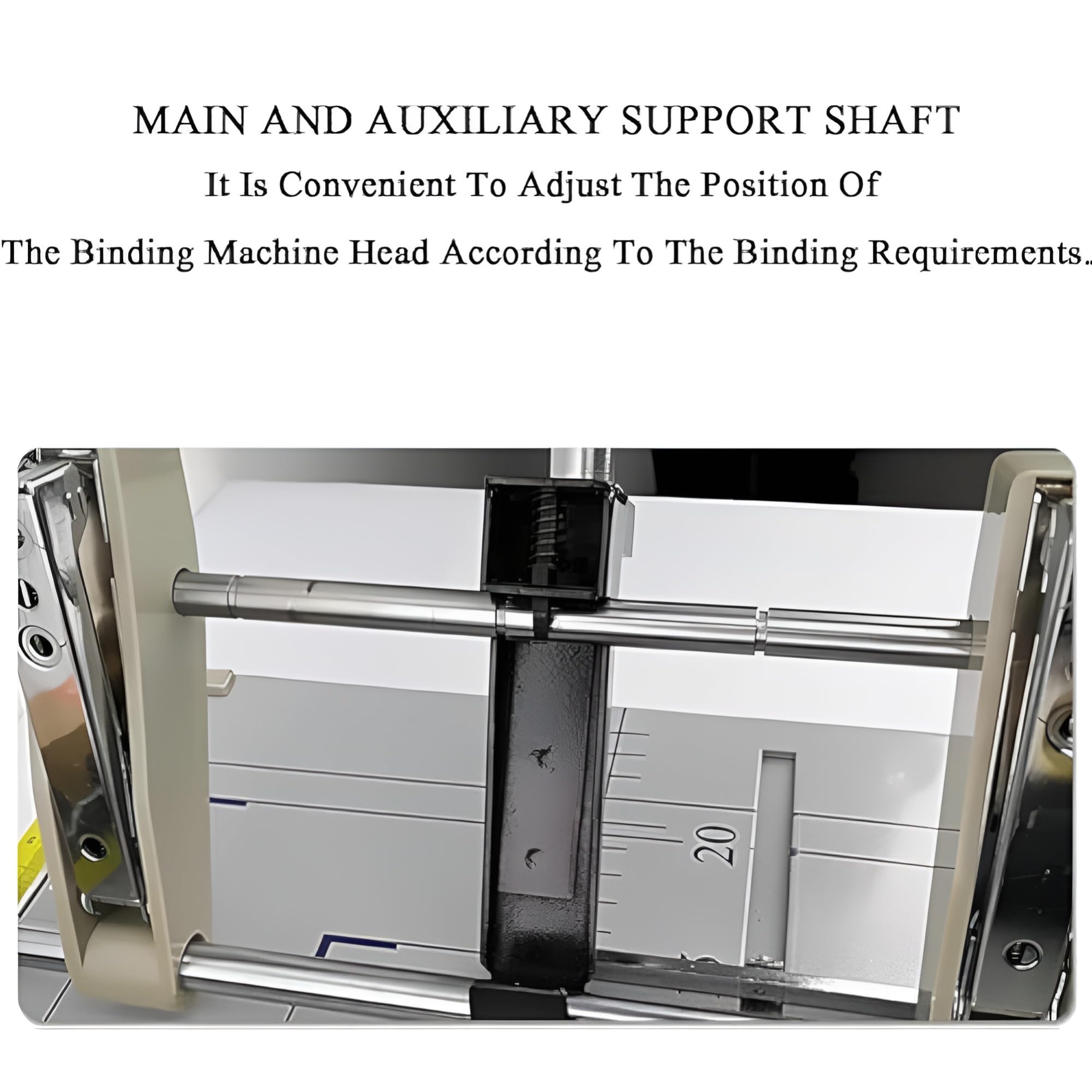 Binding Machine - Pinzatrice pieghevole con capacità di 5 fogli, posizioni dei chiodi regolabili per scuole e stamperie