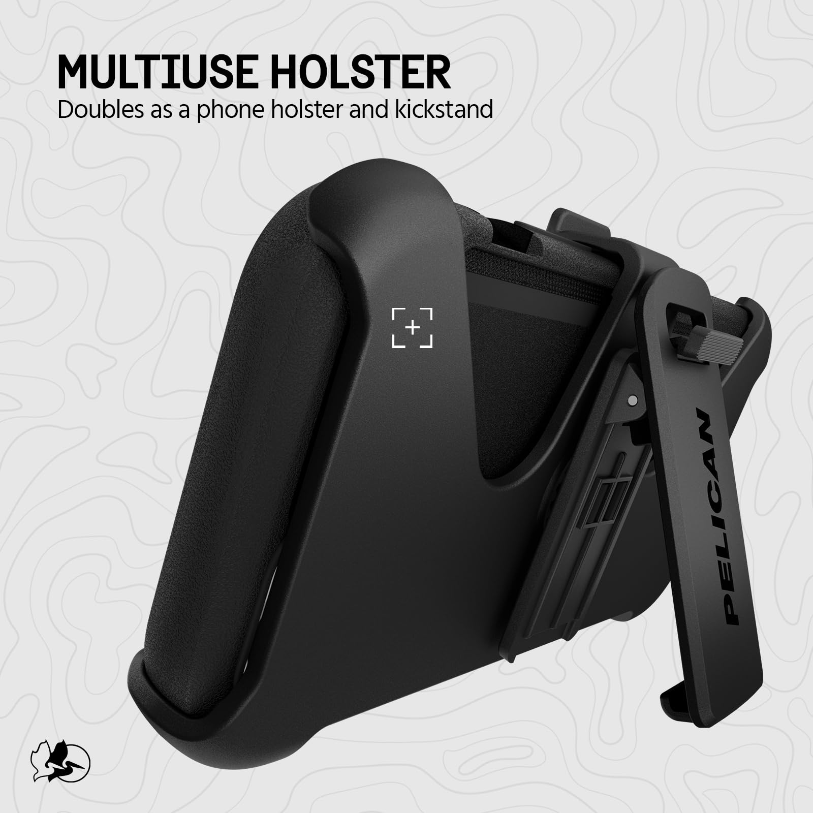 Pelican Voyager Etui na telefon iPhone 16E (2025) / 15/14 / 13 [kompatybilne z MagSafe] z ochroną przed upadkiem klasy wojskowej 5,5 m - wytrzymałe etui z klipsem na pasek, futerał do iPhone'a 16E